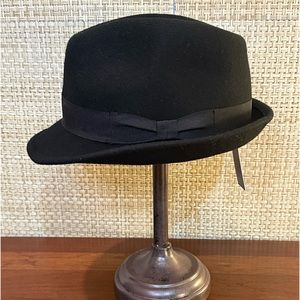 🌟HP🌟2006 Dockers 100% Wool Classic Black Fedora